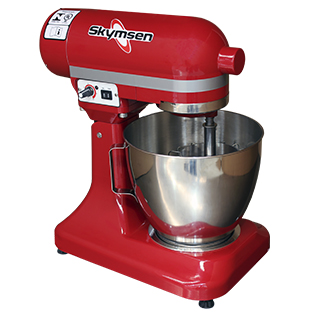 PLANETARY MIXER, RED, MULTIPLE SPEEDS, 6 LITERS