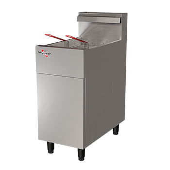 FRITADEIRA A GÁS ZONA FRIA, 20 LITROS, INOX, CONTROLADOR DIGITAL GLP/GN